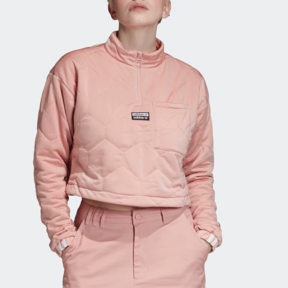 adidas pink puffer jacket